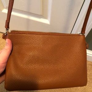 Brown Shoulder Bag/Satchel Purse from Express